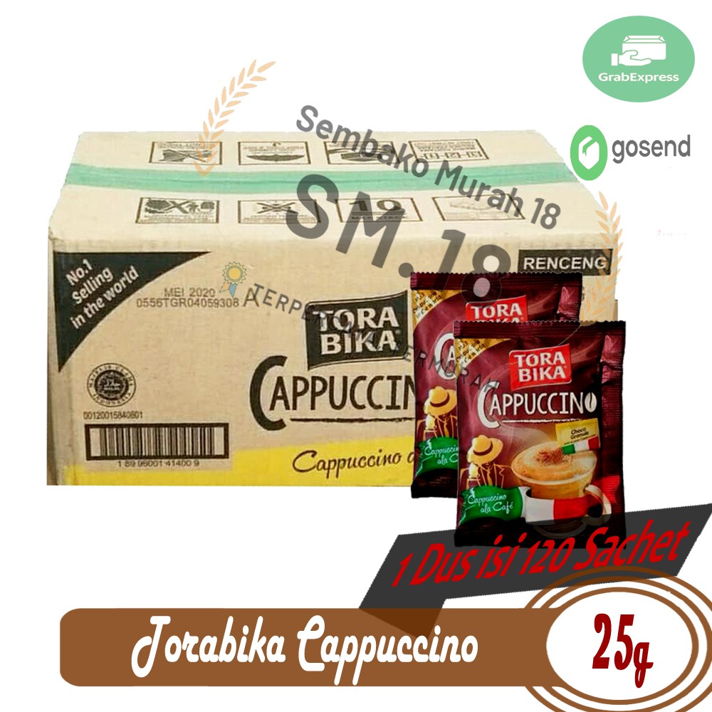 Torabika Cappuccino Sachet 25g Per Dus isi 120 sachet - GROSIR TERMURAH