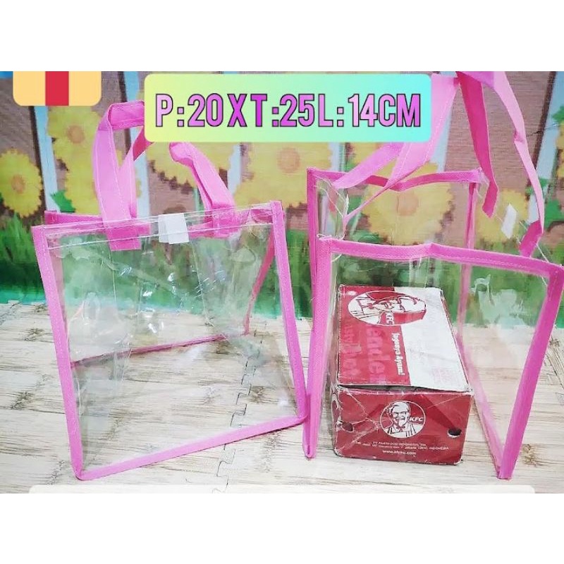 

Tas Souvenir Mika Transparan Uk.P20 L14 T25
