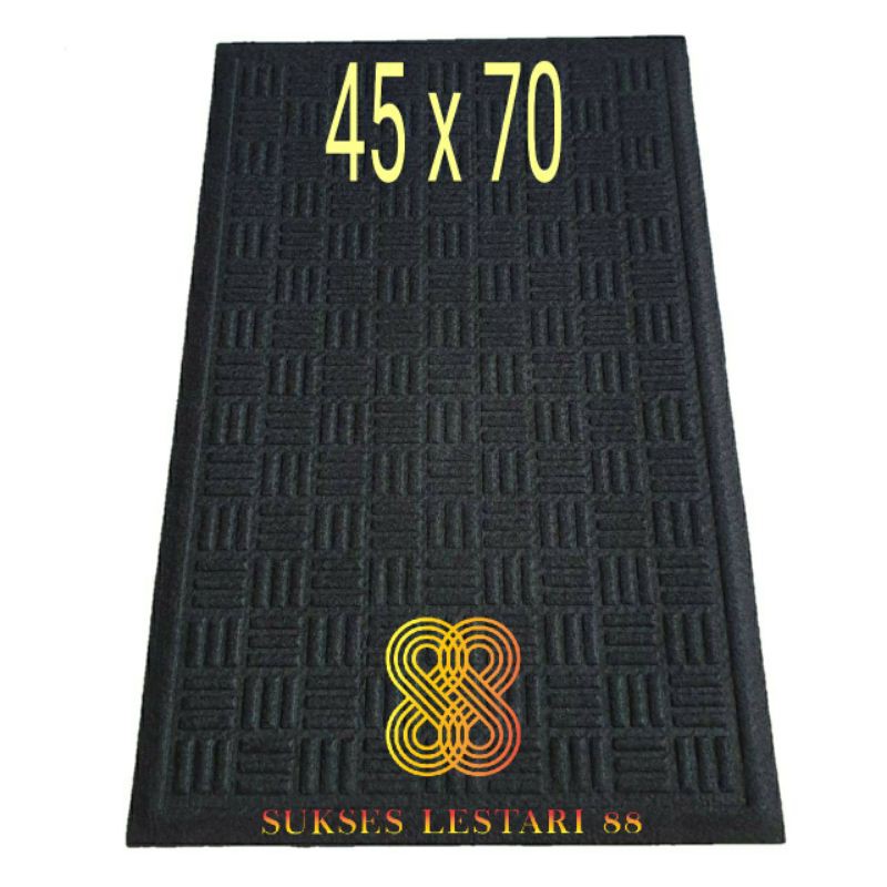 Keset Karpet Karet Bludru Anti Slip 45 x 70 - RCM Apache