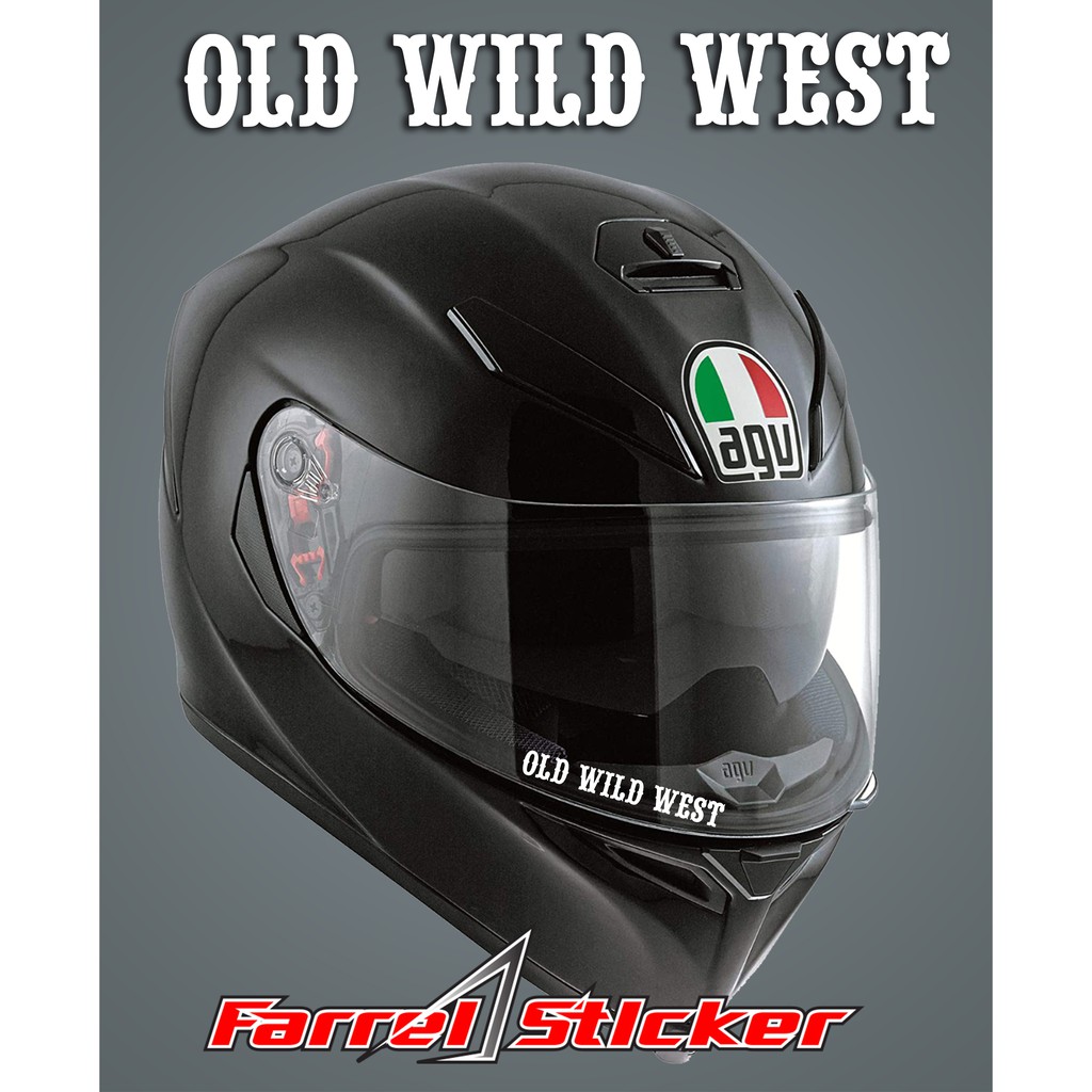 stiker STICKER OLD WILD WEST VISOR HELM