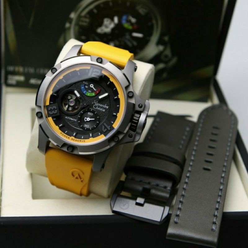 JAM PRIA ALEXANDRE CHRISTIE AC 6295 AC6295 YELLOW TITANIUM ORIGINAL