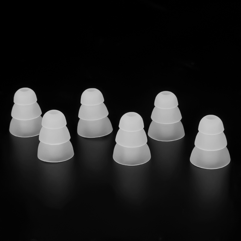 2 Pcs / 1 Pasang Earpads Bahan Silikon Untuk Earphone In Ear