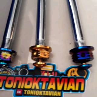 As roda depan m10 190 blue pelangi gold yamaha mio mio j As roda depan m10 190 blue pelangi gold yamaha mio mio j