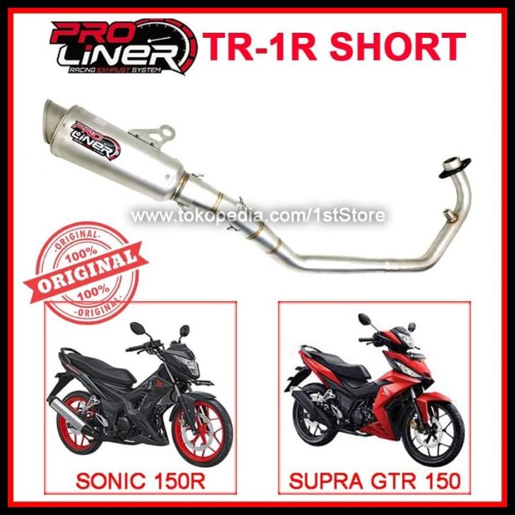 Proliner Tr 1R Short Sonic 150R Supra Gtr 150 Knalpot Racing Original