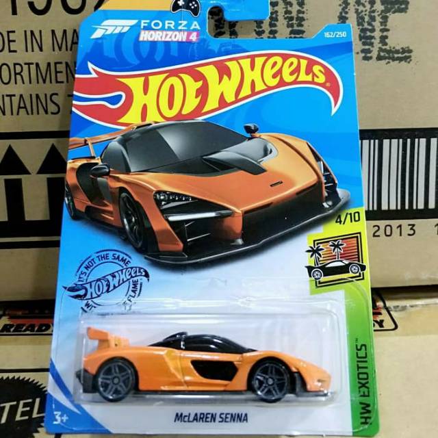 HOTWHEELS-MCLAREN SENNA-ORANGE