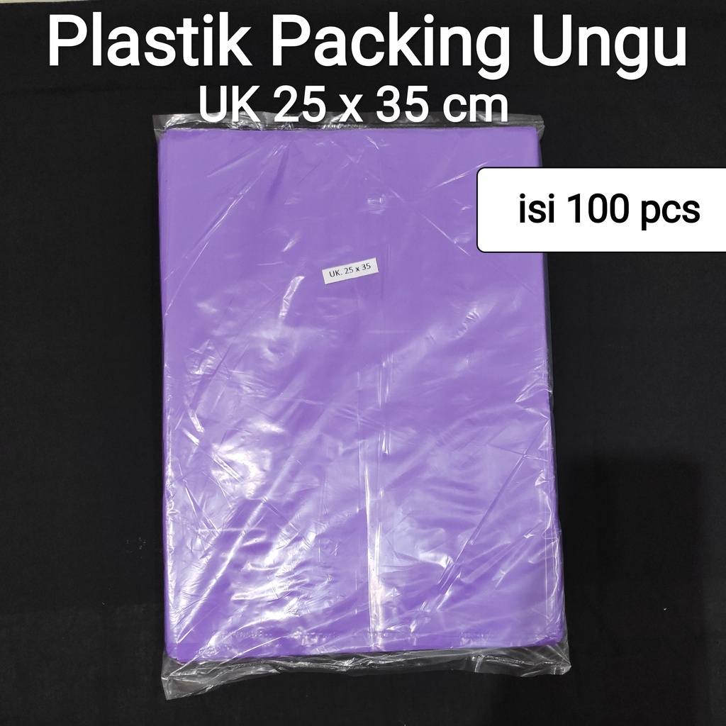 HD packing uk 25x35 polos (isi 10 bks), plastik packing tanpa blong- Plastik Bungkus Paket