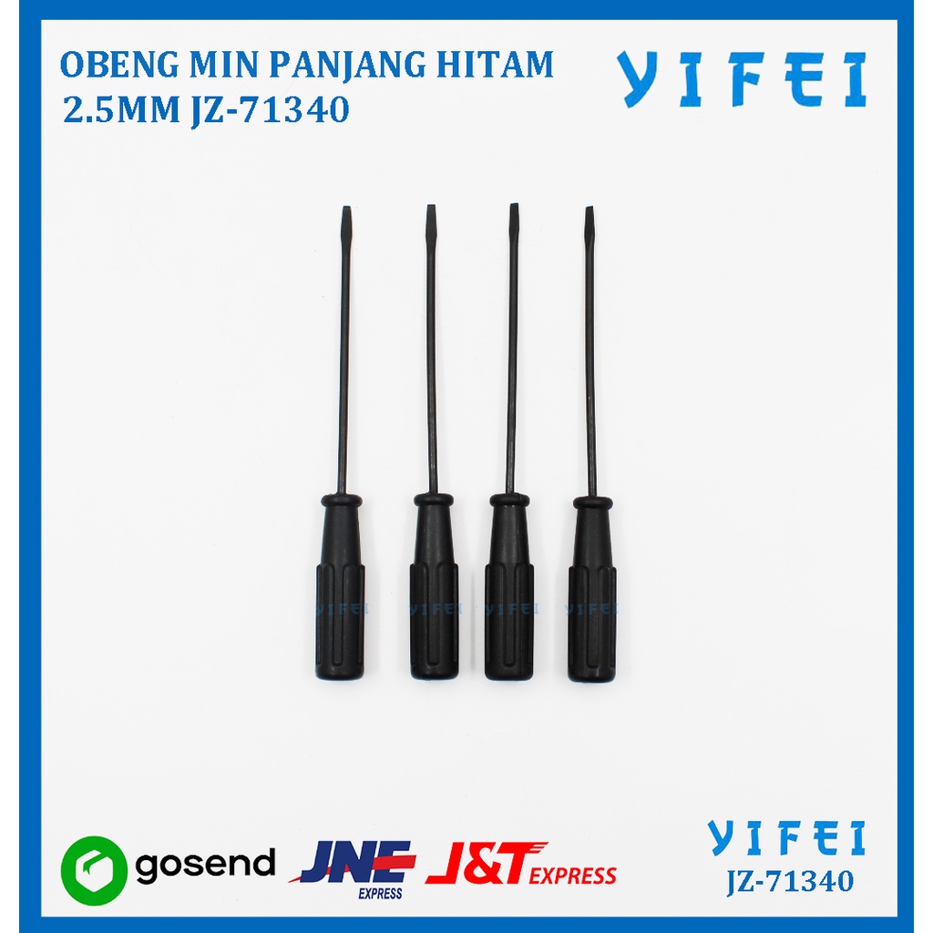 OBENG MIN PANJANG HITAM 2.5MM YIFEI-71340