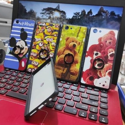 OPPO F3 / F5 / F7 / F7 Youth Case Gambar Ring Case Motif 3D Premium Hardcase