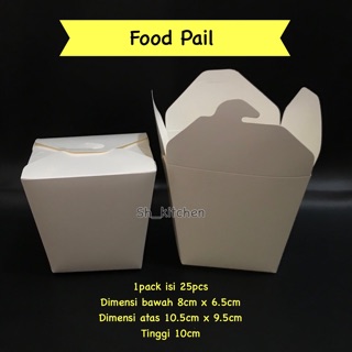 Food Pail 12oz box makanan kontainer makanan rice box paper box ...