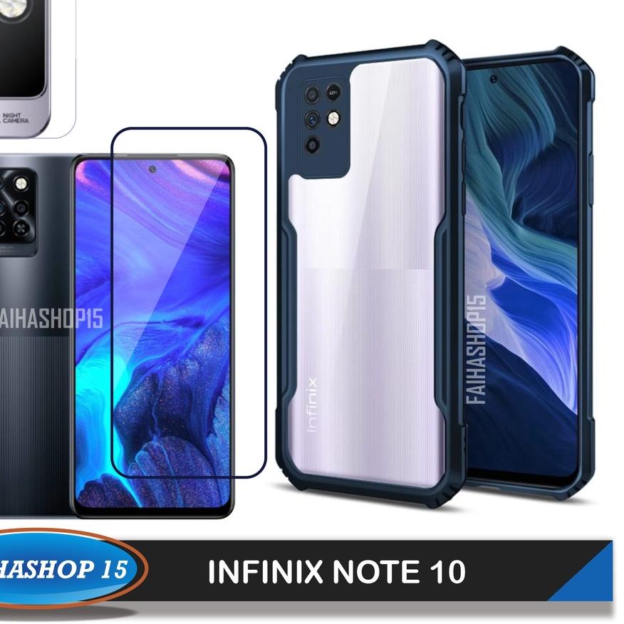 ★Harga Promo 7.7★ Case Infinix Note 8 / Note 10 /Infiinix Hot 10s hard case Transparant Free TG Laya