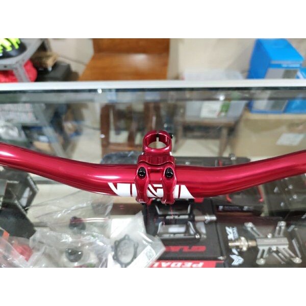 Handlebar + Stem NAUTILUS Lightweight 35 mm Rise Stang Sepeda MTB Alloy