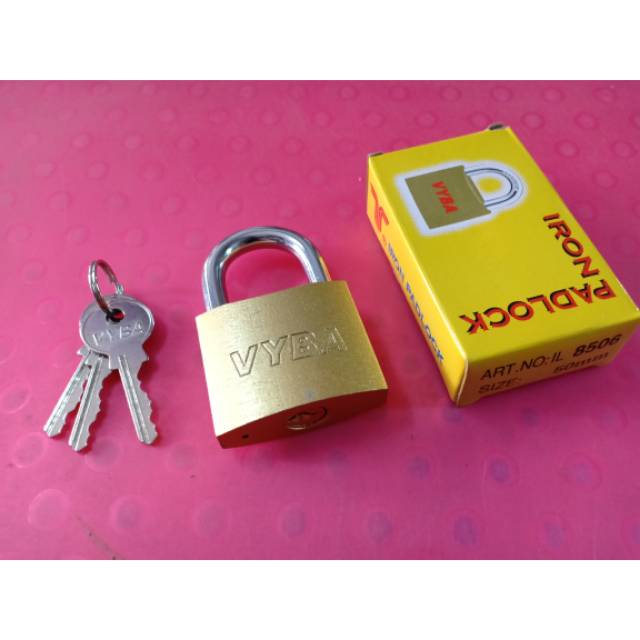 Gembok emas Vyba 50 mm