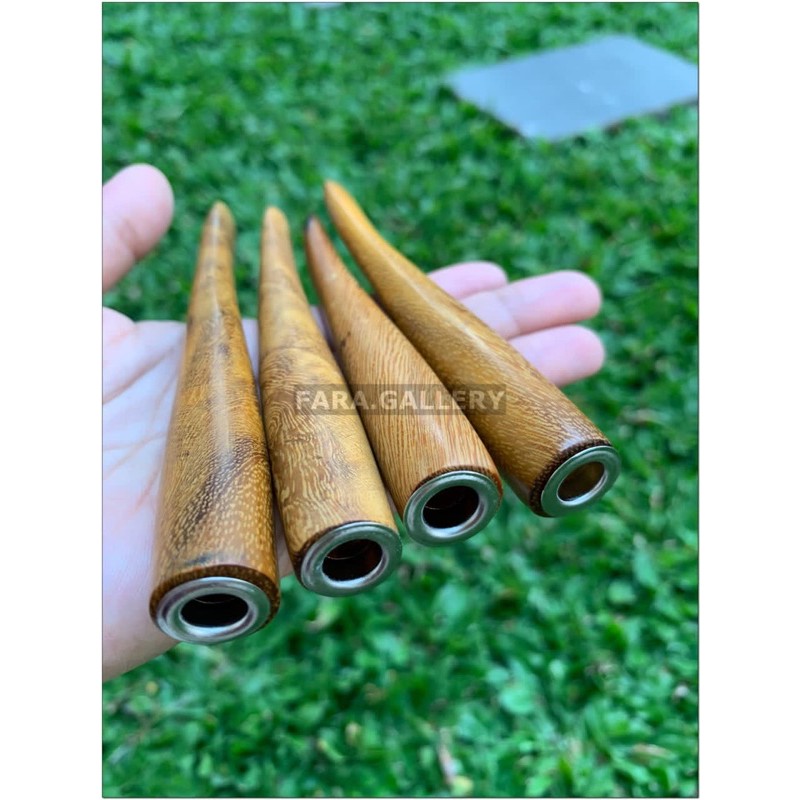 PIPA ROKOK KAYU KELOR MAS / PIPA ONCE KAYU BERTUAH KELOR MAS / PIPA ROKOK KAYU LANGKA KELOR MAS
