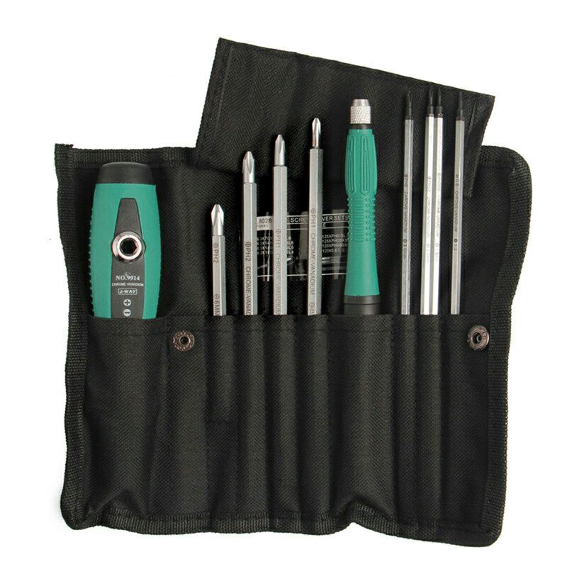 Mix Obeng Plus Obeng Set Tool Kits Obeng Set Reparasi 10 in 1 -8028