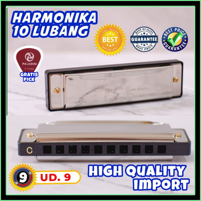 Harmonika 10 Lubang / Harmonika Nada C / 10 Holes