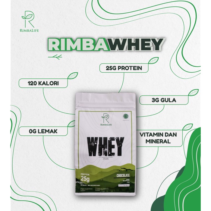 Rimbalife Rimbawhey Rimba Whey Protein 2 Lbs 3 Lbs BPOM Halal