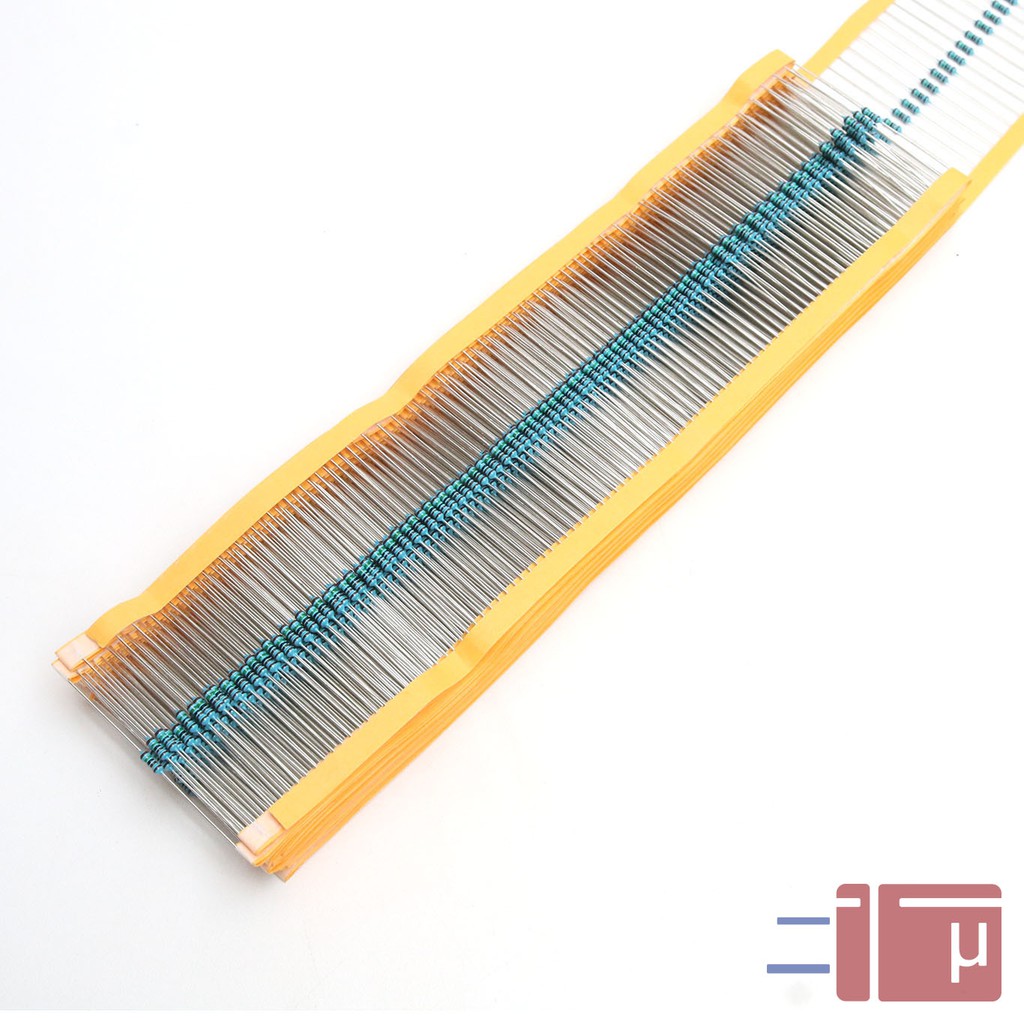x10 Resistor 1k5 1.5K 1/4W Metal Film 1% Taiwan Kaki Tembaga