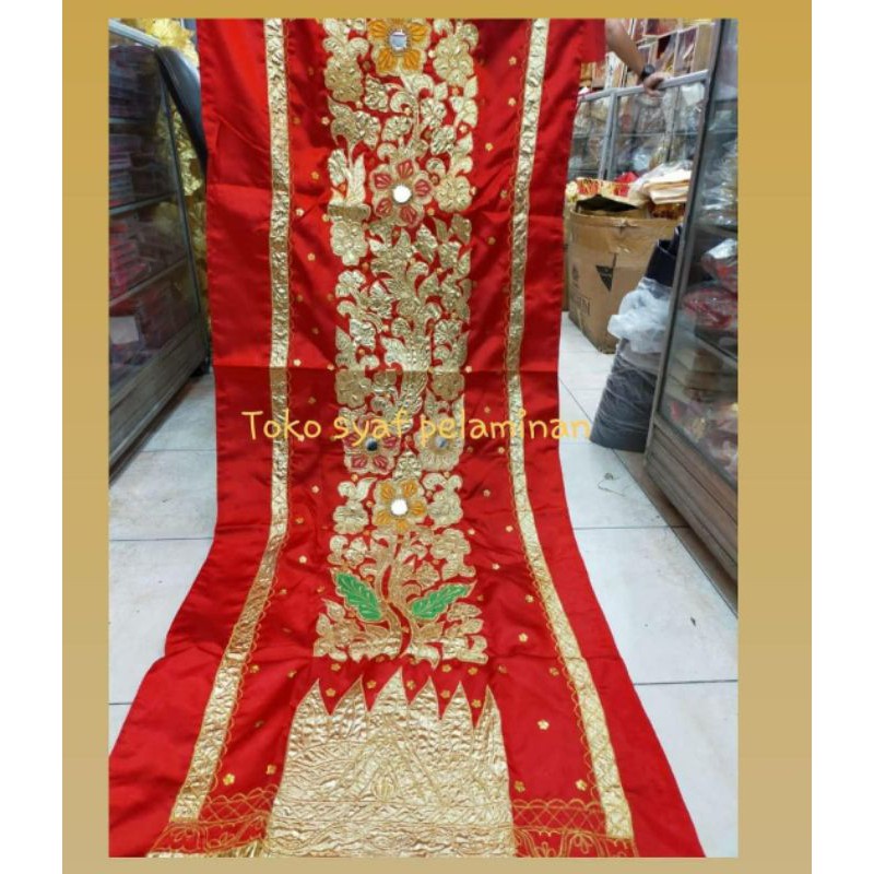 lansia bordir tebal / kain pelaminan