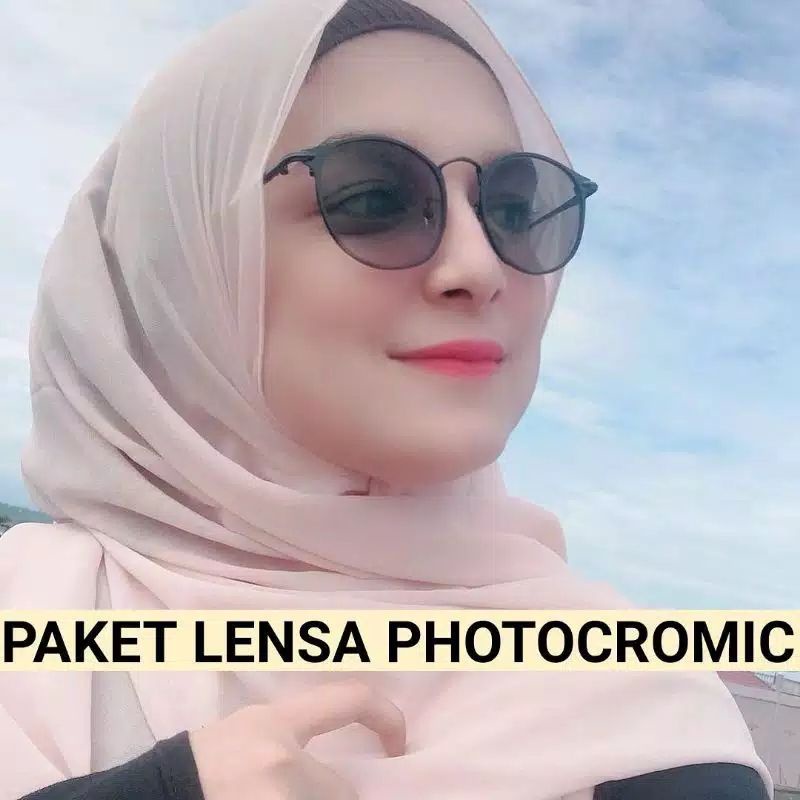 Kacamata Paket Photocromic Termurah Kode 1326 Normal | Kacamata Anti UV | Kacamata Wanita Fashion