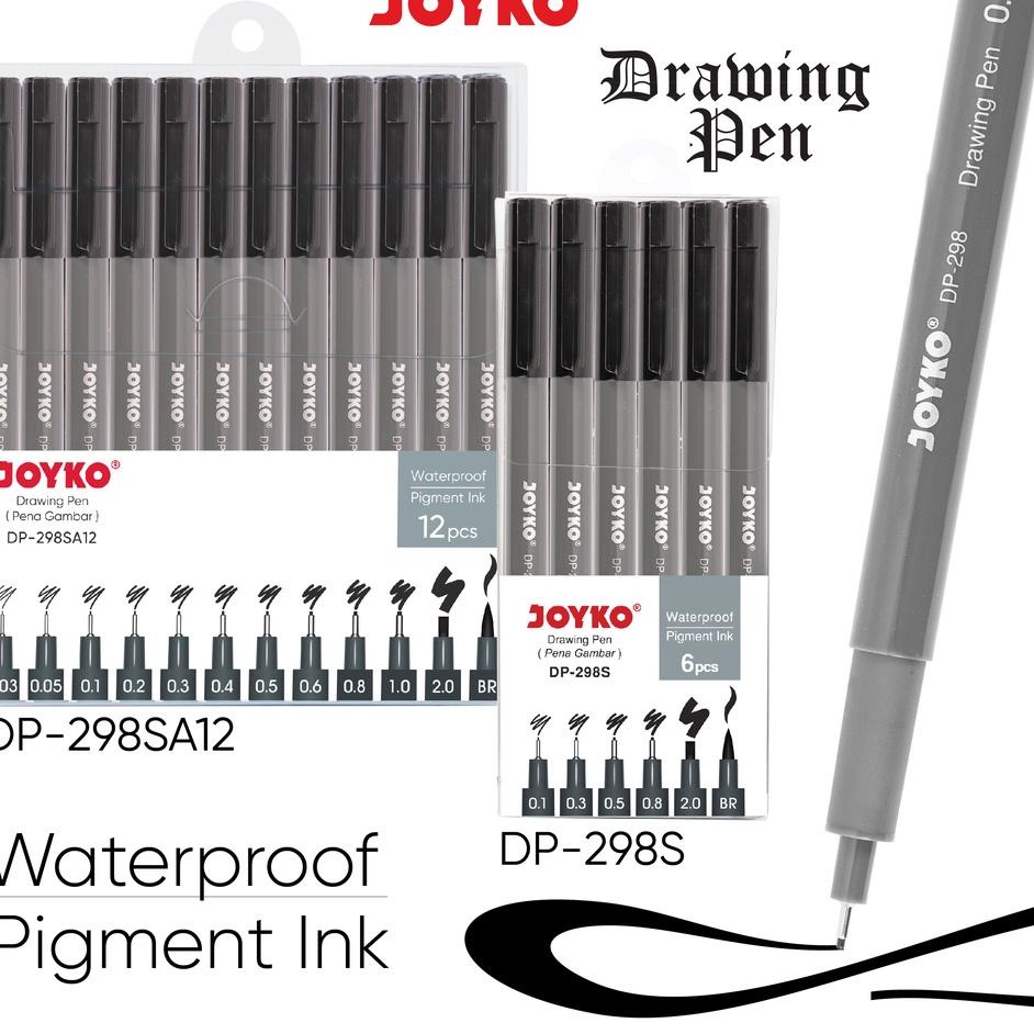 

Berkualitas Drawing Pen Pena Gambar Joyko DP-298S~298SA12