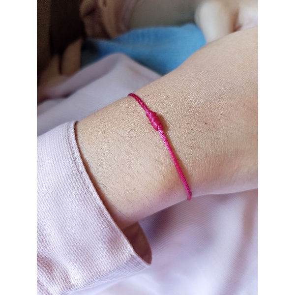 gelang tali satin cina simple (model serut)