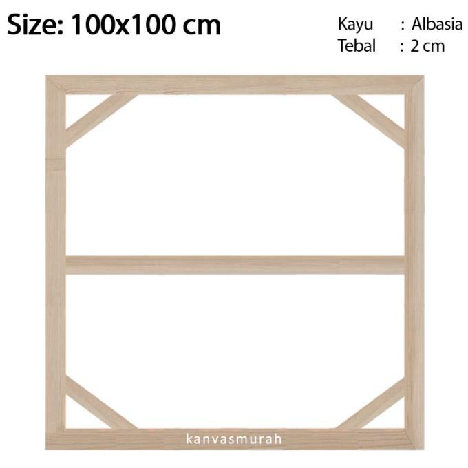 

Spanram 100x100 cm Span Ram Kayu Frame 100x100cm