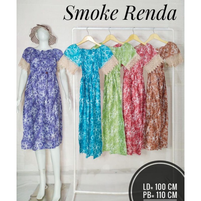 Daster Smoke Renda Omah fashion kendari