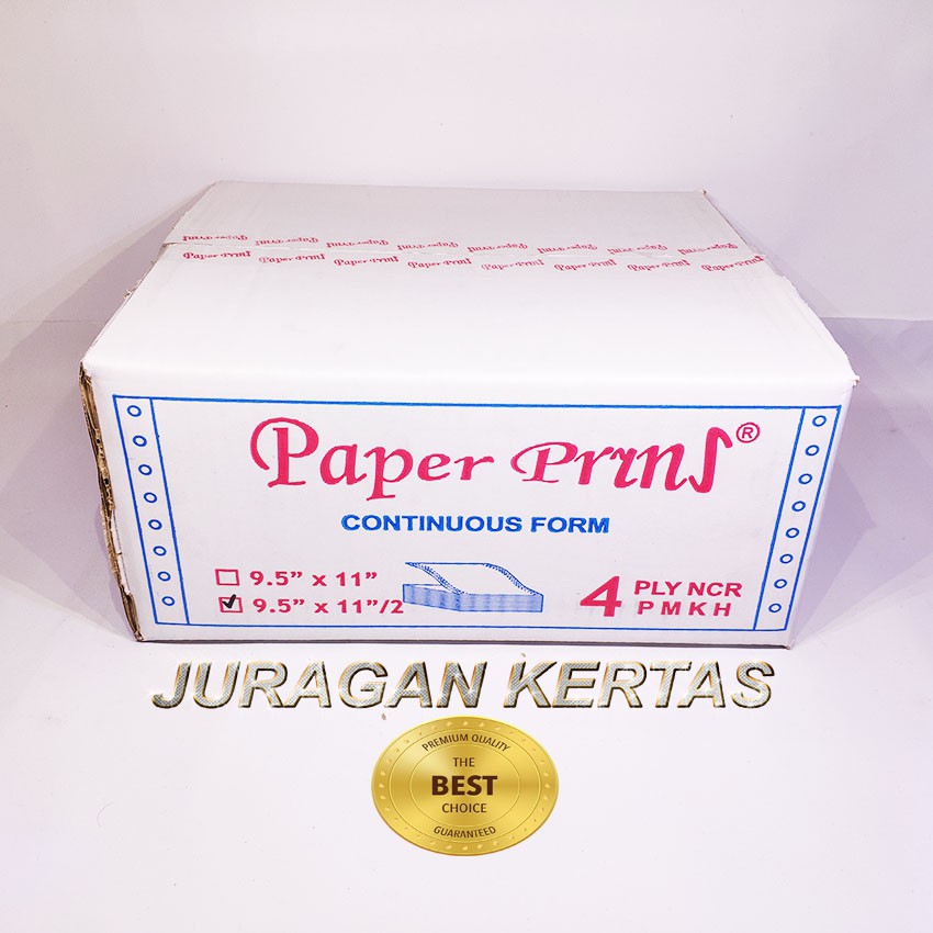

CONTINUOUS FORM 9.5 X 11/2 4PLY PAPERPRYRNS PRS - BAGI 2