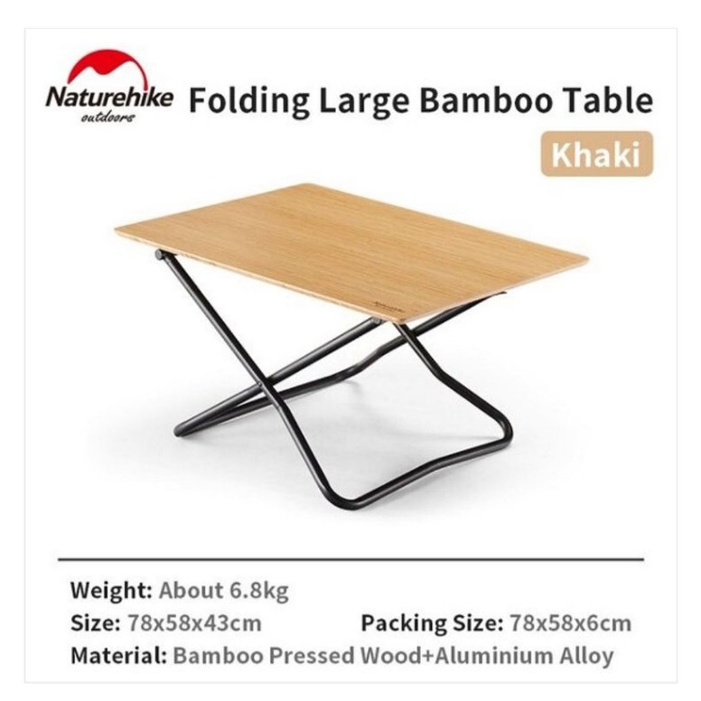 MEJA LIPAT BAMBU NATUREHIKE NH22JU012 []
