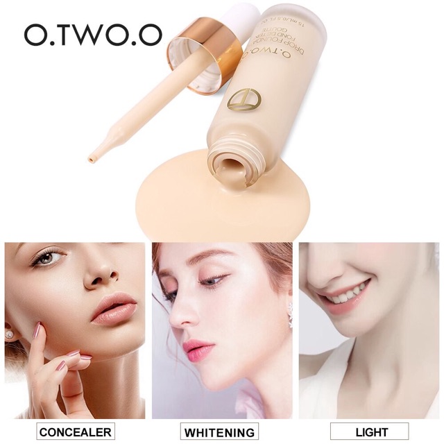 O.TWO.O Full Cover Liquid Foundation Long Lasting