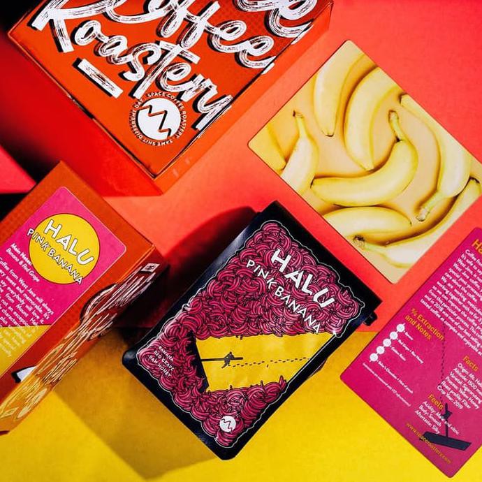 

Halu Pink Banana (200 gram) roasted beans specialty coffee biji kopi BERMUTU