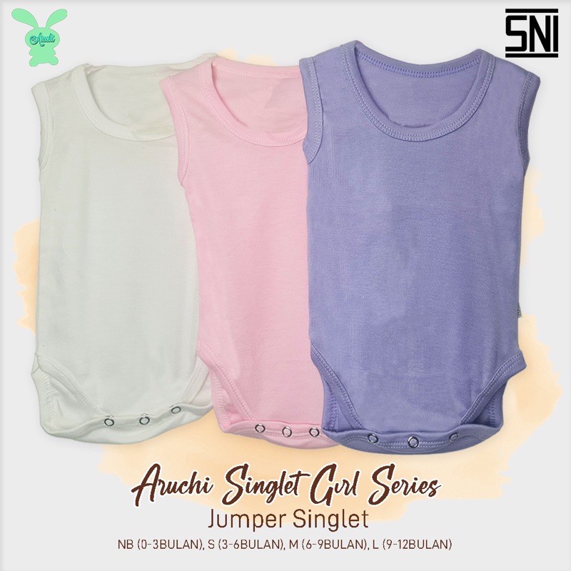 ARUCHI SINGLET Jumper Warna / Singlet Jumper bayi/Singlet bayi