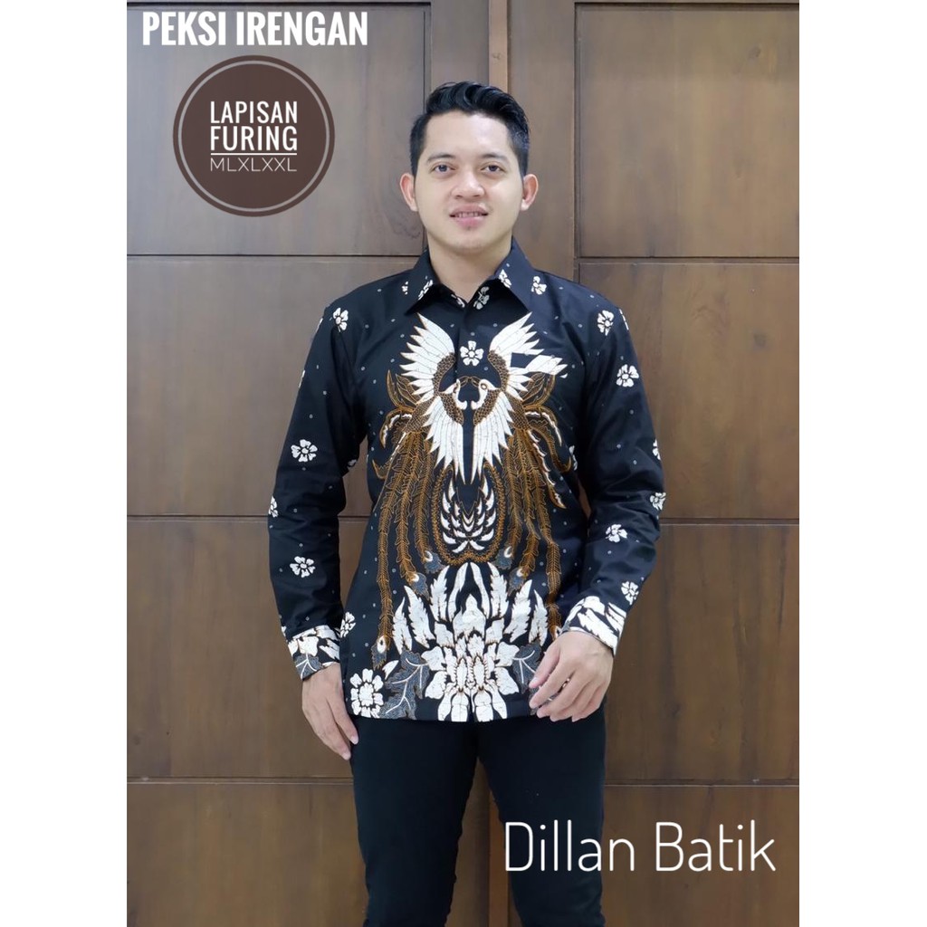 PEKSI IRENGAN DILLAN KEMEJA BAJU BATIK PRIA SOLO LENGAN PANJANG PENDEK LAPIS FURING ATASAN BATIK PREMIUM MODERN KATUN HALUS MAHKOTA BIRU DONGKER AHY GOLD AMARTA ANGGADA ANTASENA ARJUNA BARATAYUDA BASUDEWA BOKOR GRANITAN BUNGA SLARAK CAKRA SENA PARANG BIMA