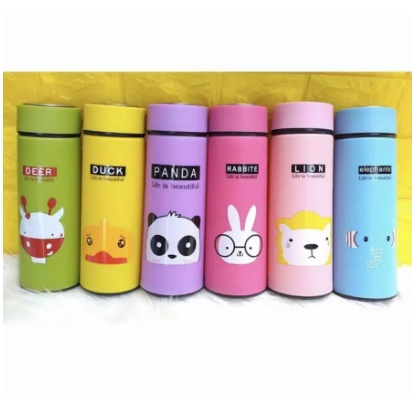 Botol Minum Bahan Kaca Motif Animal