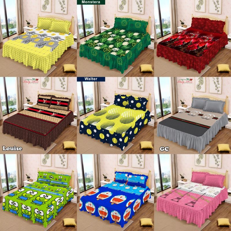 Sprai Rumbai Ladyrose Size 180X200 Motif || Doraemon || Hellokitty || united || PSG || London || Sel