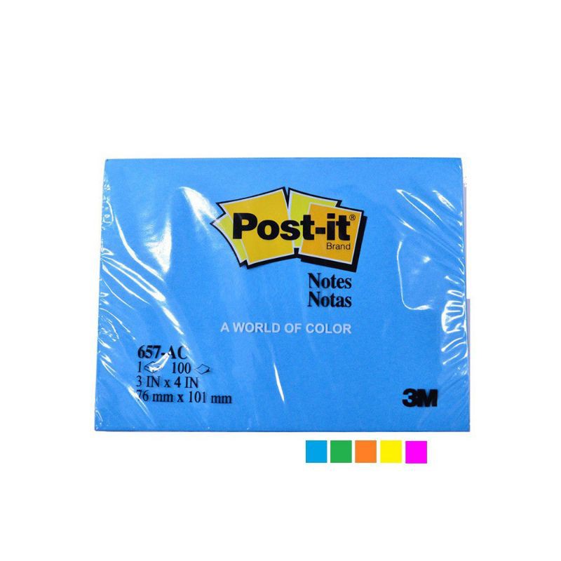 

Post It Notes 657-AC 76mmx101mm Biru