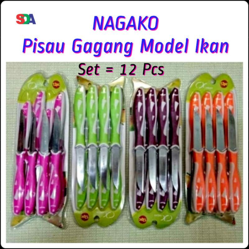 Nagako Pisau Dapur Kecil Gagang Ikan