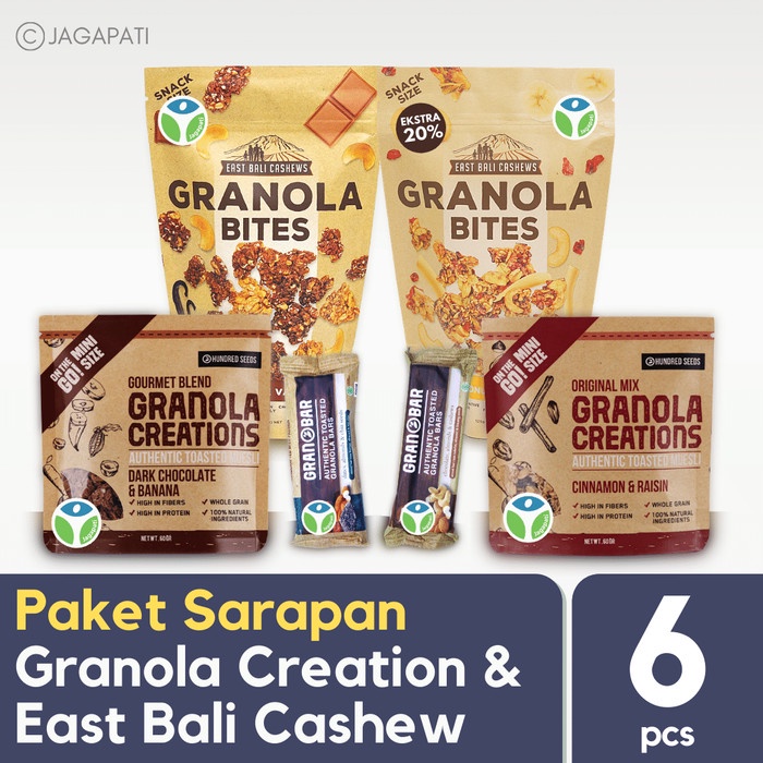 

Jual Paket Granola Creation & East Bali Cashews - Granola Bites - Granola B