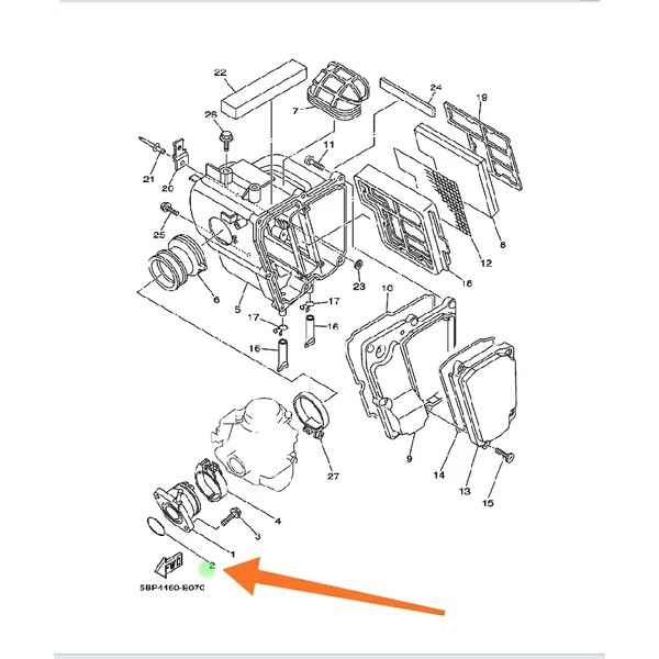 KARET ORING O RING INTAKE INTEK MANIPUL MANIFOLD SCORPIO Z ORIGINAL YGP 93210-35895