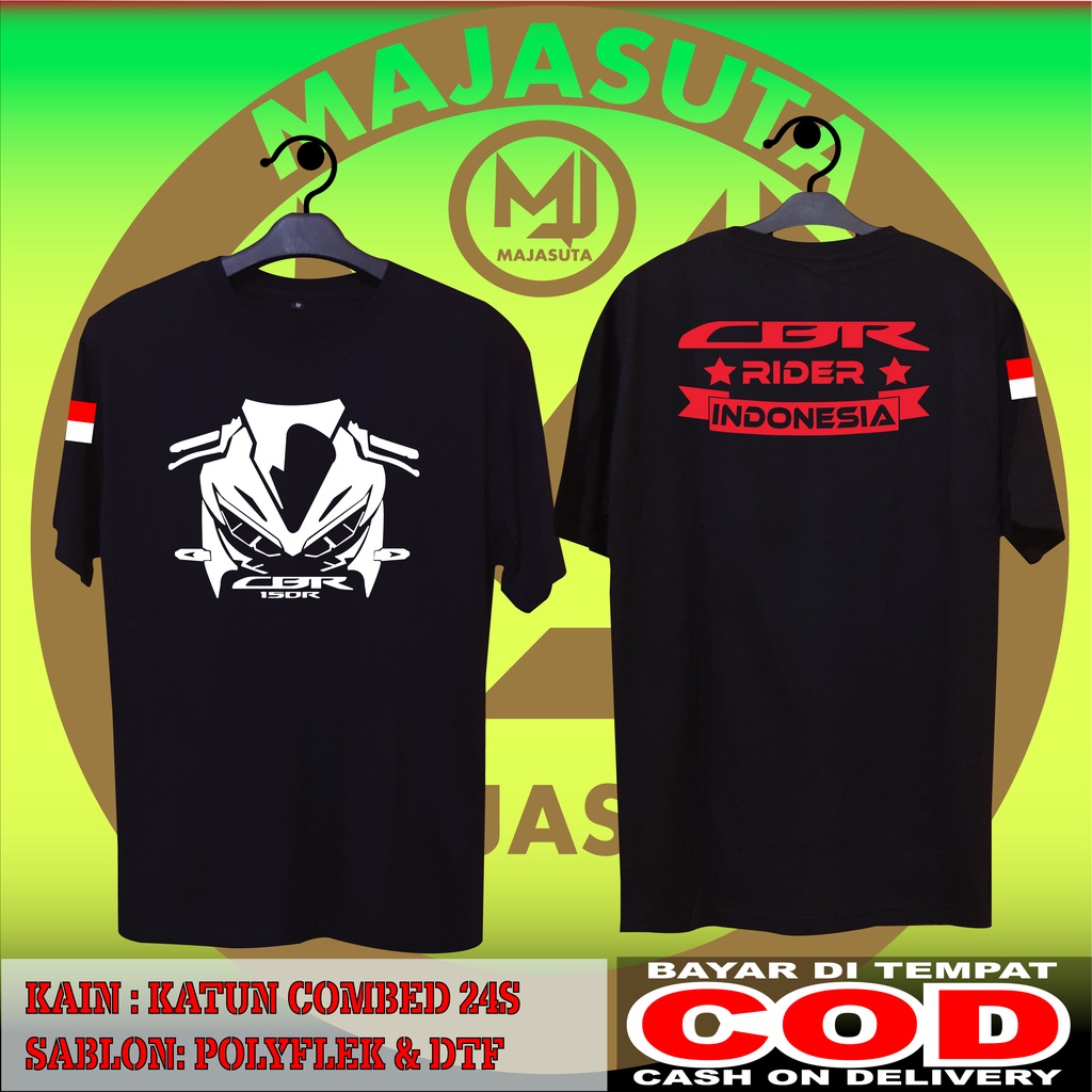KAOS HONDA NEW CBR 150 RIDER AND CLUB INDONESIA COMBED 24S BISA COD KAOS KOMUNITAS