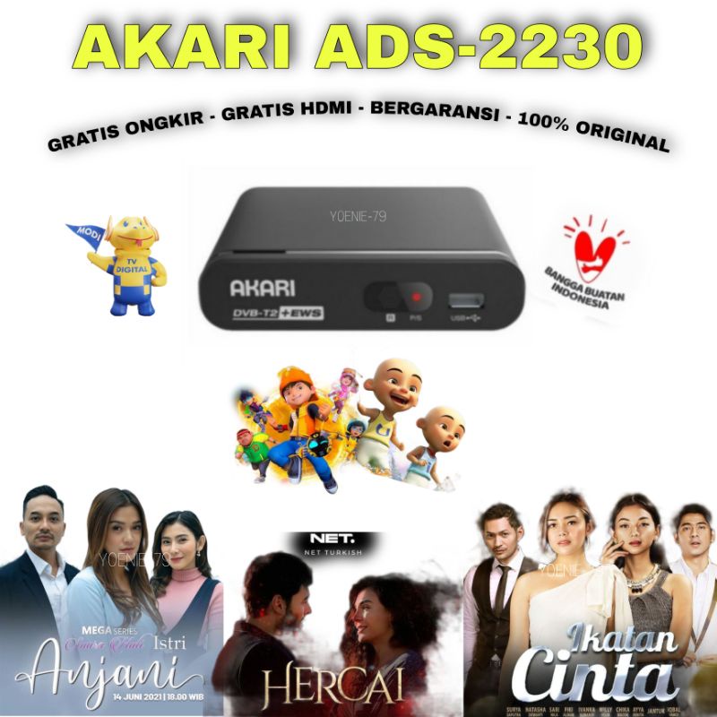 Set top box / Digital set top box / Tv digital / STB / Akari ADS-2230 DVBT2