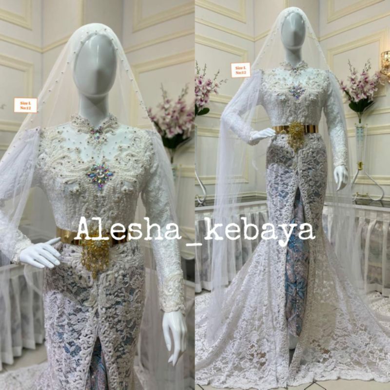 Kebaya pengantin akad/kebaya pengantin putih