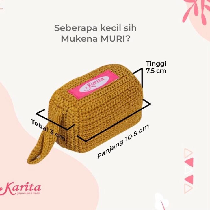 Big Sale.. MUKENA MURI PEONY CASE RAJUT MUKENA TRAVELING MINI MUKENA TRAVEL KECIL DEWASA SIZE JUMBO 