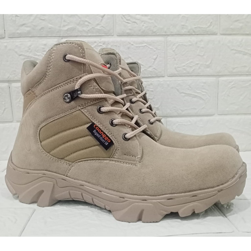 Sepatu boots safety pria/wanita tactical CAANGGO tinggi 6inci