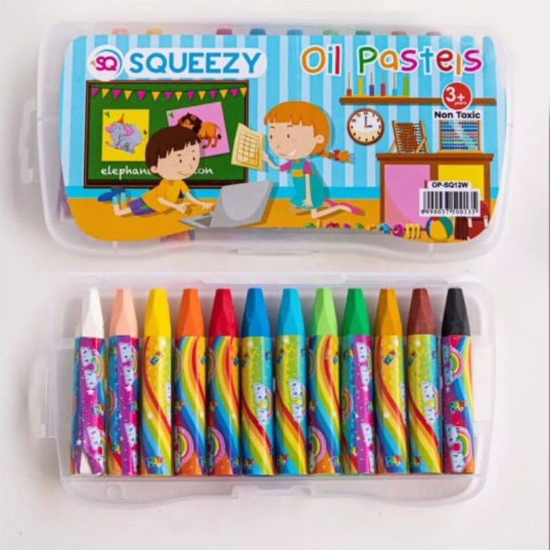 Crayon SQUEEZY 12 warna