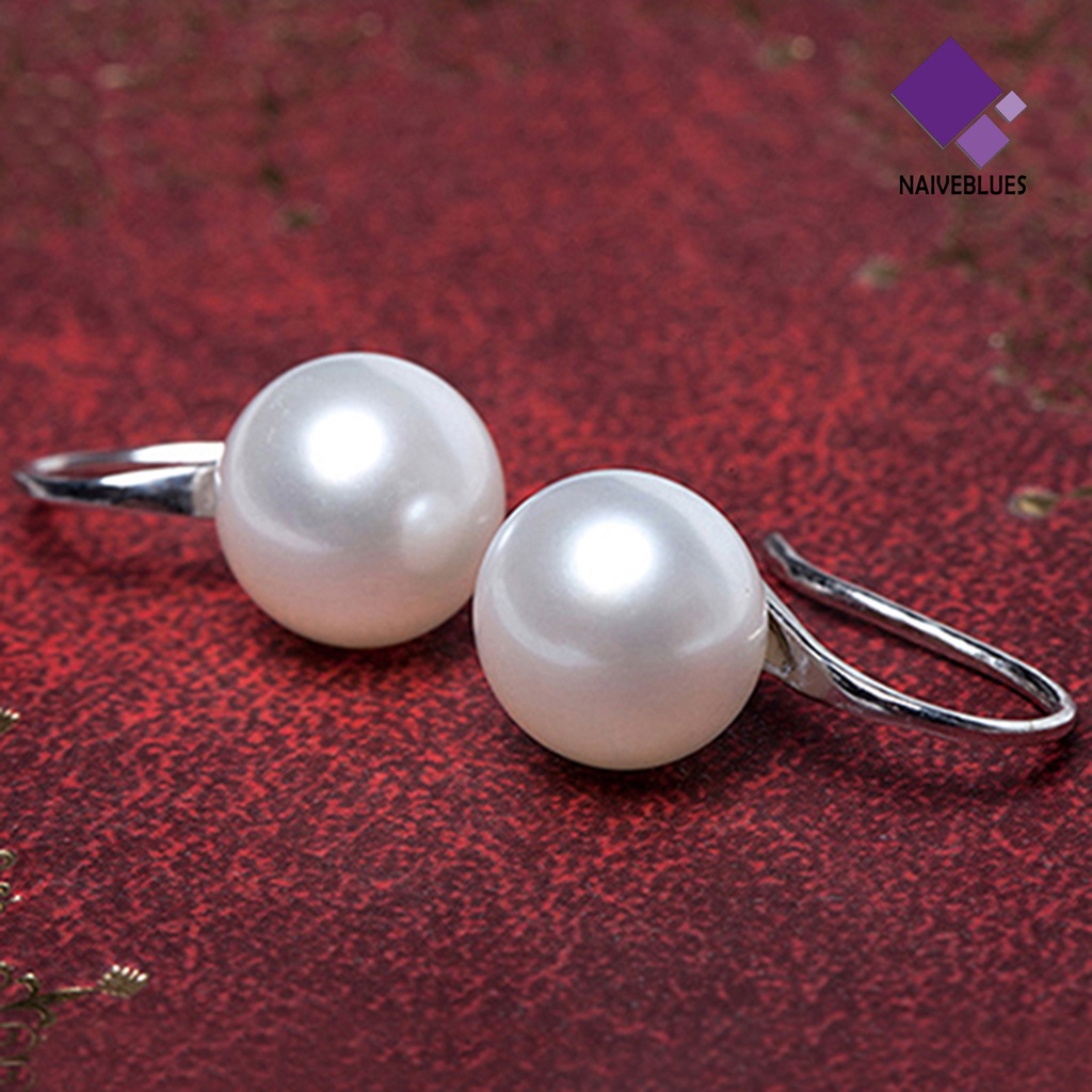 Anting Hook Mutiara Gaya Elegan Untuk Wanita