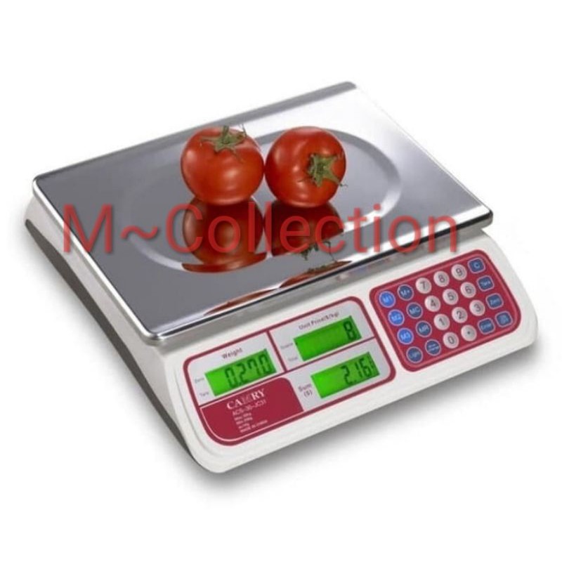 CAMRY ACS30 Timbangan Duduk Digital 30Kg Charger Sayur Daging Laundry