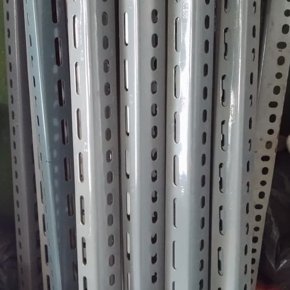 SIKU LUBANG ABU ABU TIPIS 4 X 4 PER SET 10PCS/SIKU LUBANG RAK BESI/BESI SIKU LUBANG