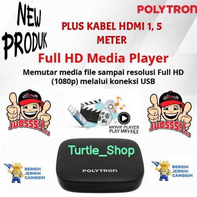 Set Top Box Tv Digital Polytron Pdv 610T2 Receiver Tv Plus Kabel Hdmi