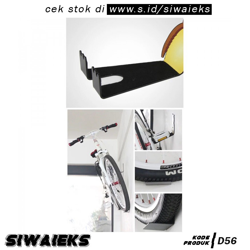 D56 Gantungan Dinding Sepeda Bike Wall Hook Hanger Model Owl SR-BMH1011 Black Grab Medan